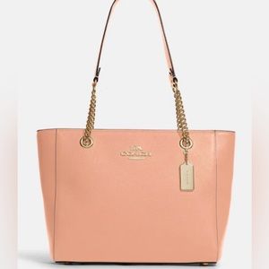 Coach Cammie Chain Tote in Gold/Faded Blush